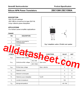 2SC1398A型号图片