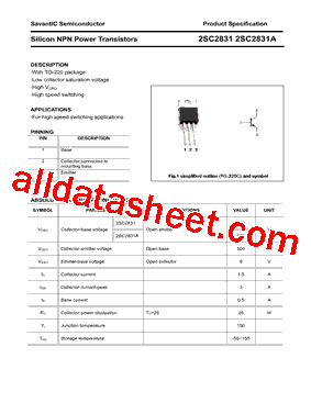2SC2831A型号图片