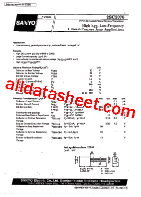 2SC3070型号图片