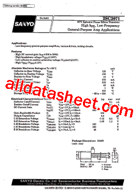 2SC3071型号图片