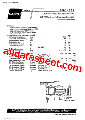 2SC4031型号图片