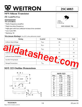 2SC4083T106P型号图片
