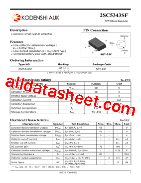 2SC5343SF型号图片