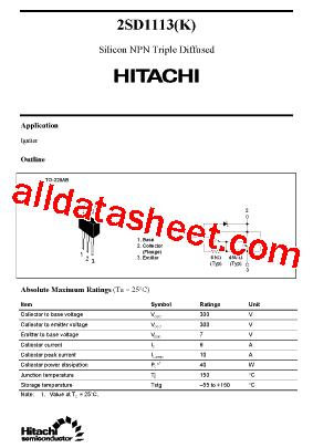 2SD1113K型号图片