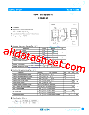 2SD1250-P型号图片