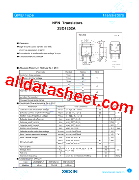 2SD1252A-P型号图片