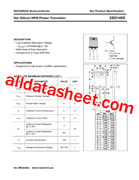 2SD1485型号图片