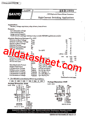 2SD1805F-TL-E型号图片