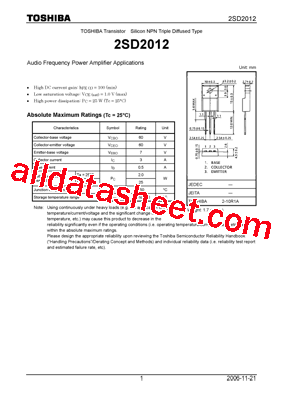 2SD2012_06型号图片