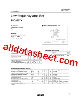 2SD2657KT146型号图片