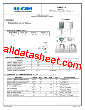 2SD667A型号图片