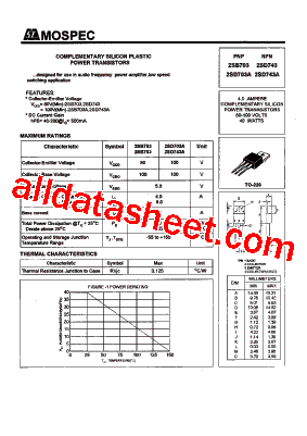 2SD703A型号图片