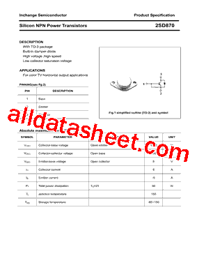 2SD870型号图片