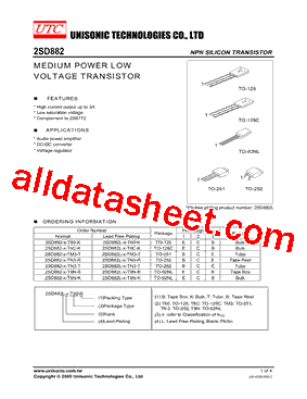 2SD882-C-TN3-T型号图片
