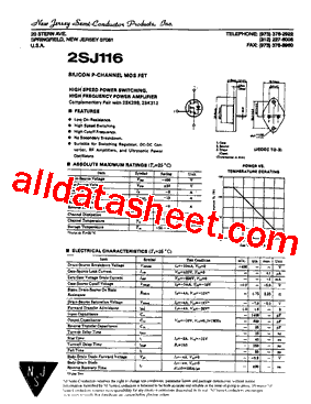 2SJ116型号图片