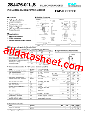2SJ476-01L型号图片