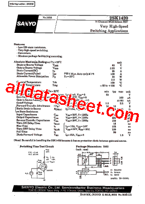 2SK1420型号图片