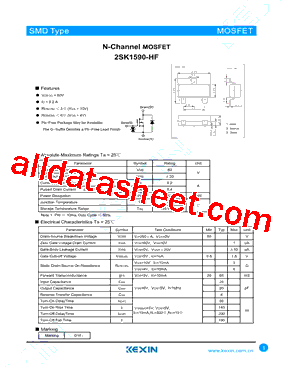 2SK1590-HF型号图片