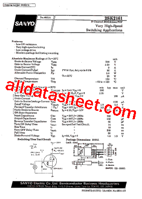 2SK2161型号图片
