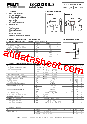 2SK2213-01S型号图片