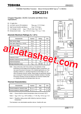 2SK2231_06型号图片