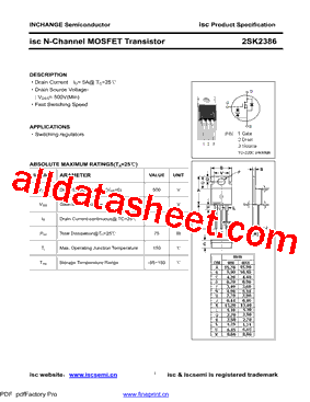 2SK2386型号图片