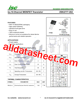 2SK2777-262型号图片