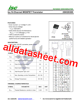 2SK2838K型号图片