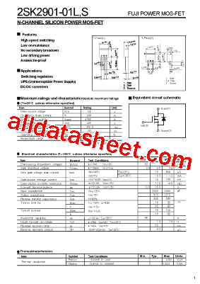 2SK2901-01S型号图片