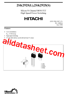 2SK2925L型号图片
