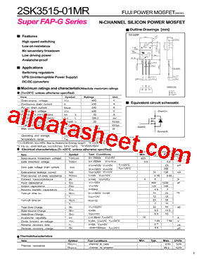 2SK3515-01MR型号图片