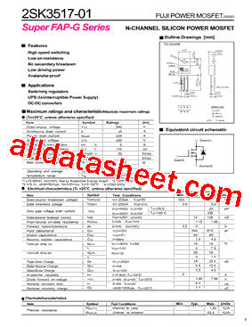 2SK3517-01型号图片