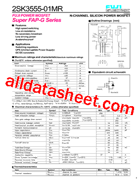 2SK3555-01MR型号图片