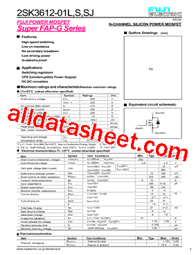 2SK3612-01L型号图片