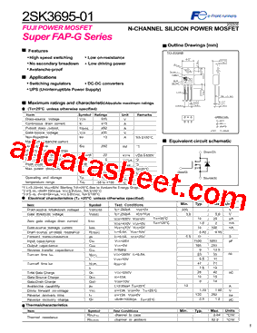 2SK3695-01型号图片