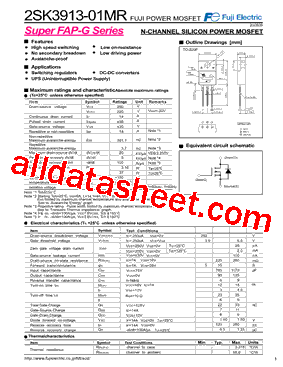 2SK3913-01MR型号图片