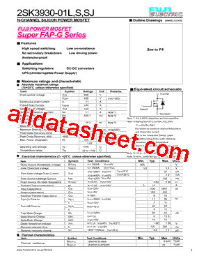 2SK3930-01SJ型号图片