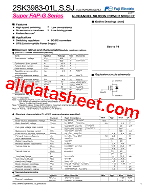 2SK3983-01S型号图片
