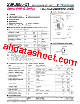 2SK3985-01型号图片