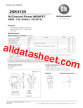 2SK4125-1E型号图片