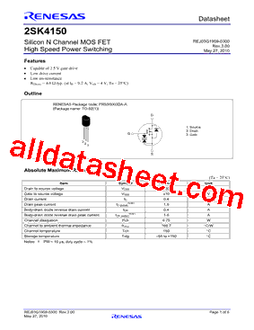 2SK4150_15型号图片