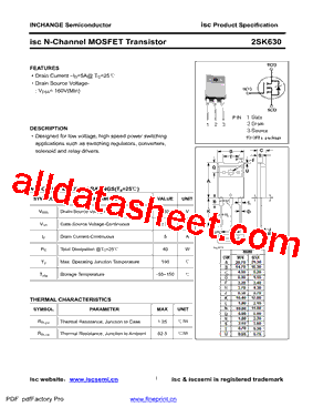 2SK630型号图片