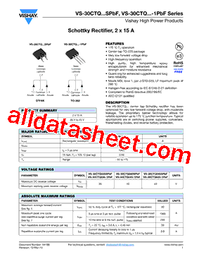 30CTQ040SPBF型号图片