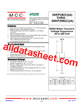 30KP75CA型号图片