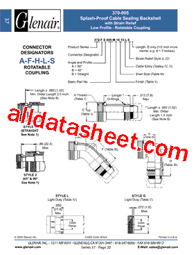 370AA005NF14型号图片