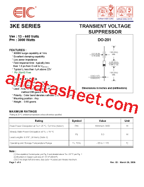 3KE440A型号图片