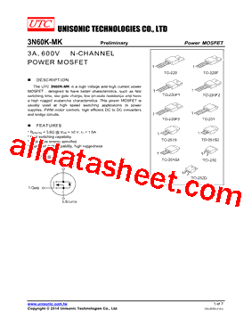 3N60KL-TA3-T型号图片
