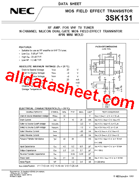3SK131型号图片