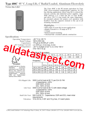 400C102M450AC8型号图片