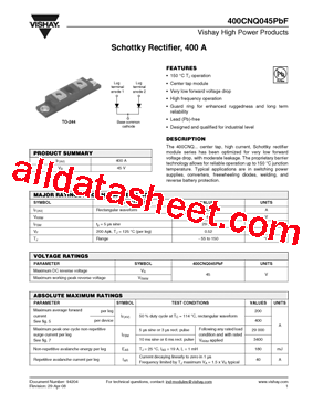 400CNQ045PBF型号图片
